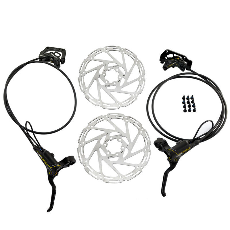 TEKTRO HD-E725 E-Bike Sensor Control Hydraulic Disc Brake 4-Piston Cal Tektro Dorado 4P E725 Hydraulic Disc Brake Set